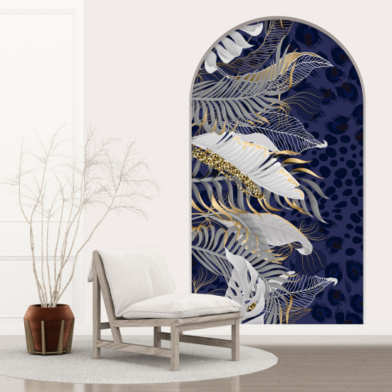 Vinilo Adhesivo Decorativo trampantojo 3D - Hojas Tropicales
