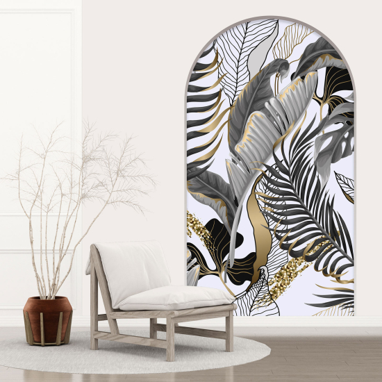 Vinilo Adhesivo Decorativo trampantojo 3D - Hojas Tropicales