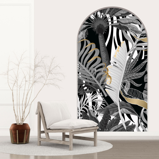 Vinilo Adhesivo Decorativo trampantojo 3D - Hojas Tropicales
