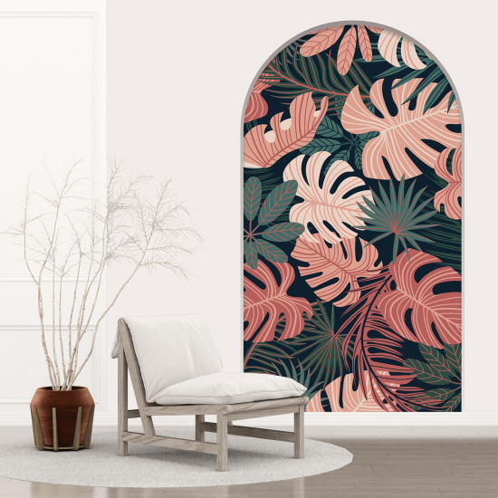Vinilo Adhesivo Decorativo trampantojo 3D - Hojas Tropicales