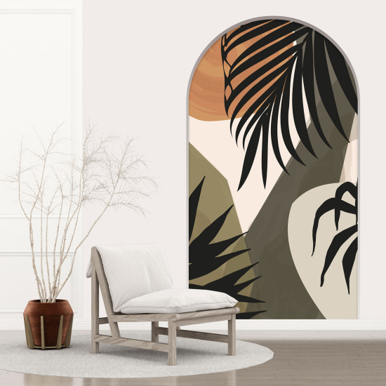 Vinilo Adhesivo Decorativo trampantojo 3D - Hojas tropicales