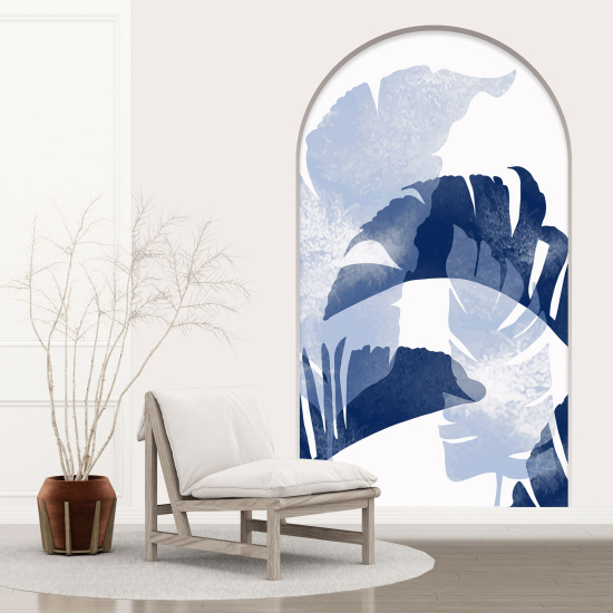 Vinilo Adhesivo Decorativo trampantojo 3D - Hojas tropicales