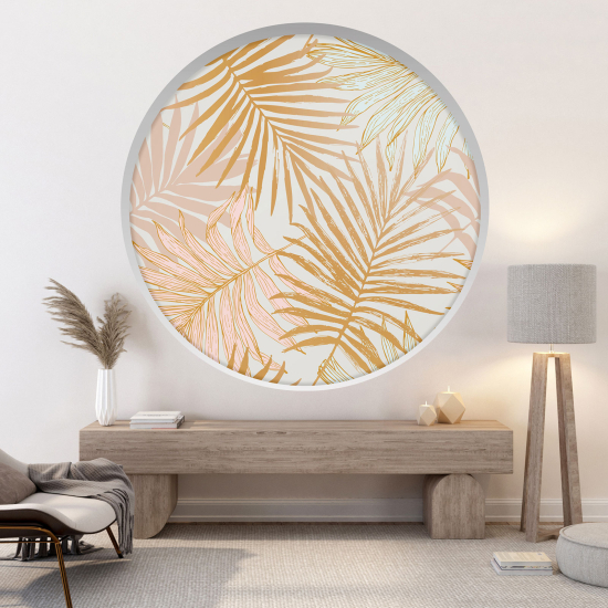 Vinilo Adhesivo Decorativo trampantojo 3D - Hojas tropicales