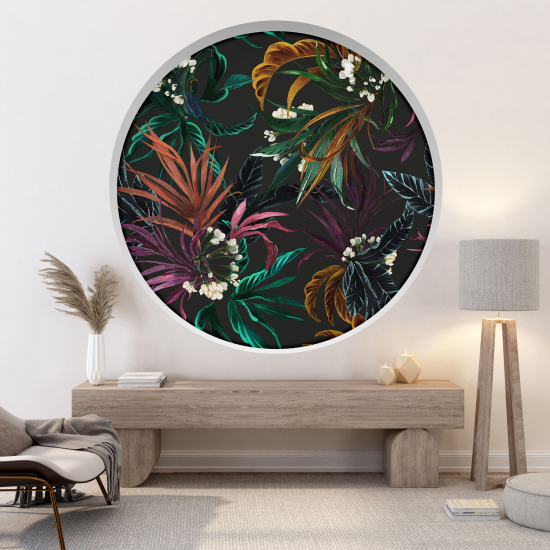 Vinilo Adhesivo Decorativo trampantojo 3D - Hojas Tropicales