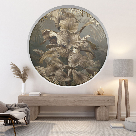 Vinilo Adhesivo Decorativo trampantojo 3D - Hojas tropicales