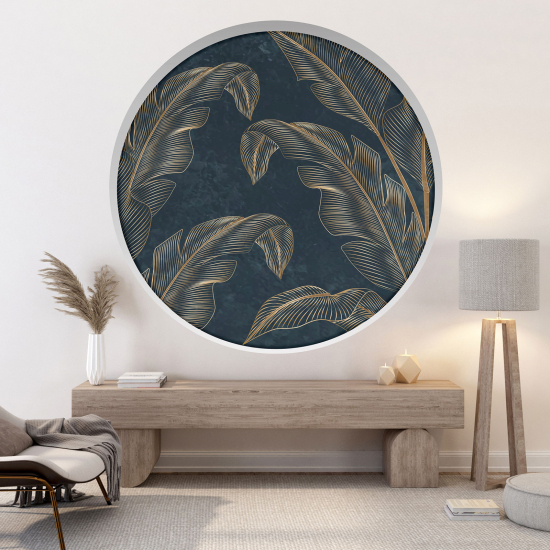 Vinilo Adhesivo Decorativo trampantojo 3D - Hojas tropicales