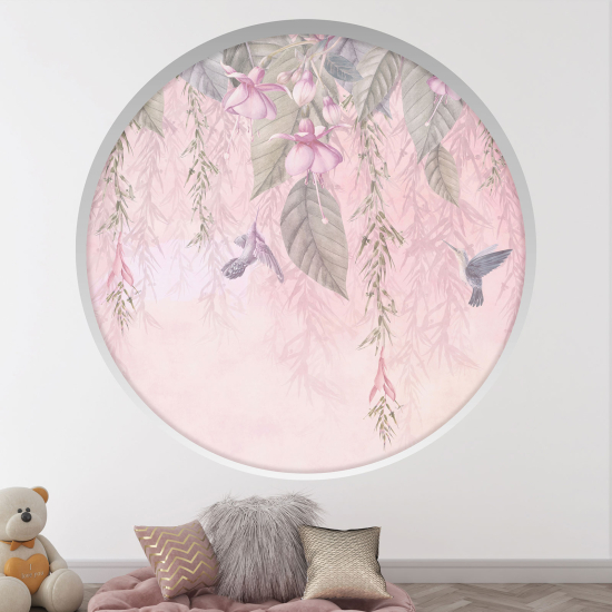 Vinilo Adhesivo Decorativo trampantojo 3D - Hojas tropicales