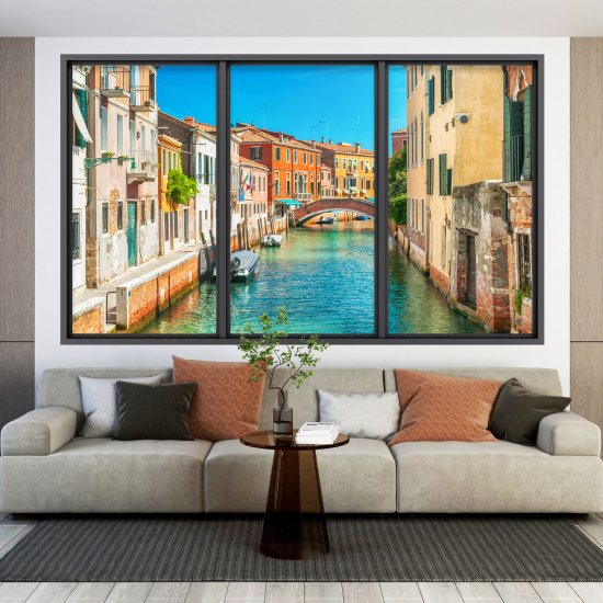 Vinilo Adhesivo Decorativo trampantojo 3D - Isla de Burano