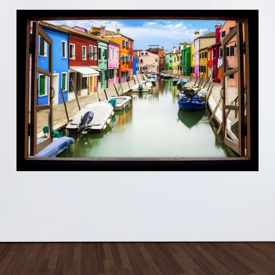 Vinilo Adhesivo Decorativo trampantojo 3D - Isla de Burano