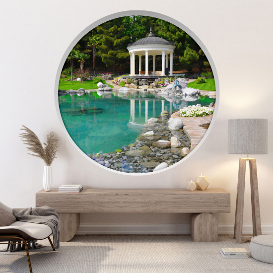 Vinilo Adhesivo Decorativo trampantojo 3D - Jardín