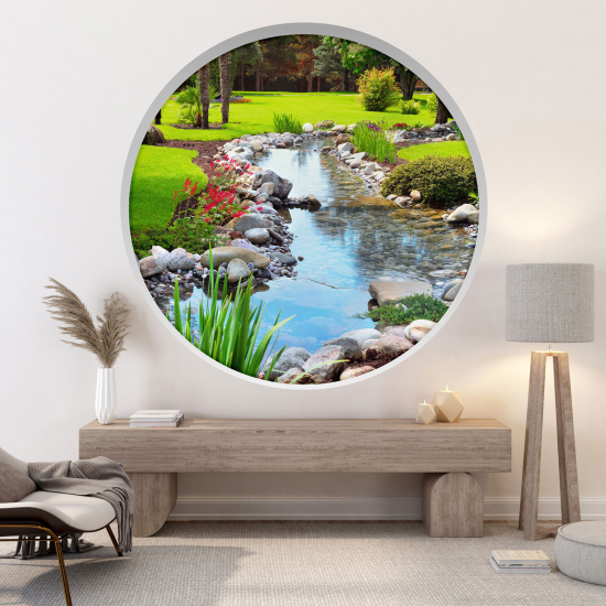 Vinilo Adhesivo Decorativo trampantojo 3D - Jardín