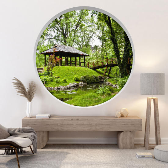 Vinilo Adhesivo Decorativo trampantojo 3D - Jardín