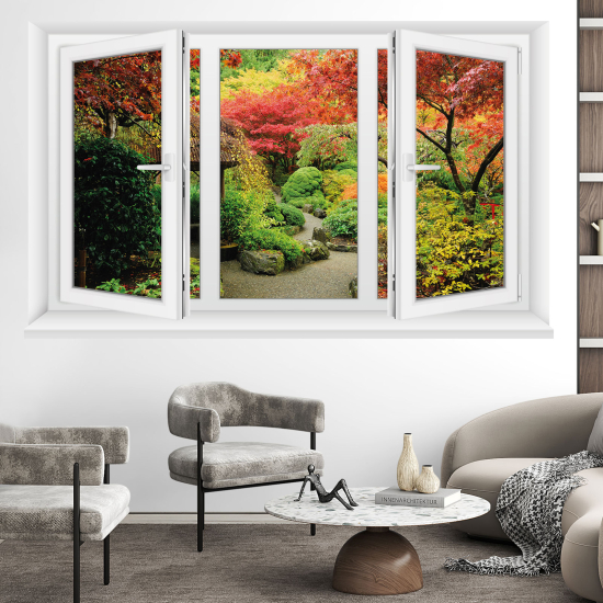 Vinilo Adhesivo Decorativo trampantojo 3D - Jardín