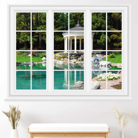 Vinilo Adhesivo Decorativo trampantojo 3D - Jardín