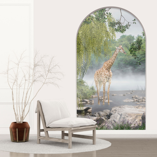 Vinilo Adhesivo Decorativo trampantojo 3D - Jirafa