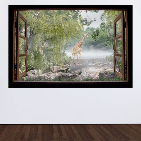 Vinilo Adhesivo Decorativo trampantojo 3D - Jirafa