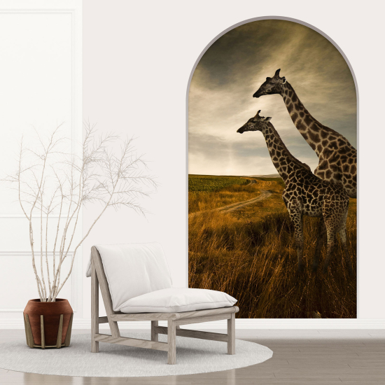 Vinilo Adhesivo Decorativo trampantojo 3D - Jirafas