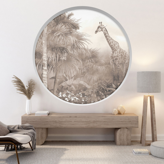 Vinilo Adhesivo Decorativo trampantojo 3D - Jirafas
