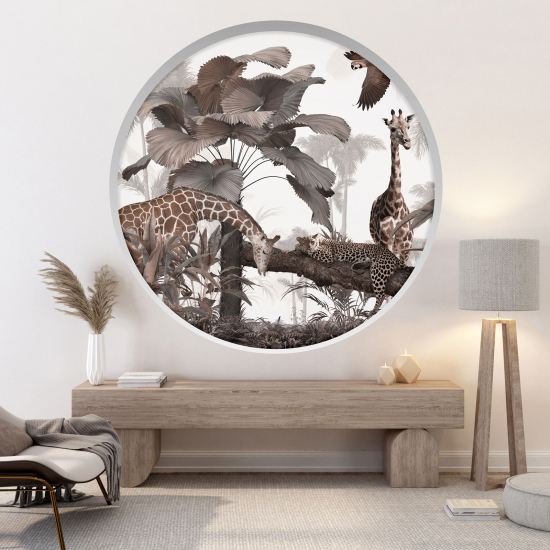 Vinilo Adhesivo Decorativo trampantojo 3D - Jirafas