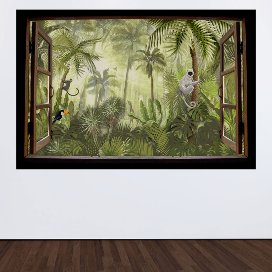 Vinilo Adhesivo Decorativo trampantojo 3D - Jungla