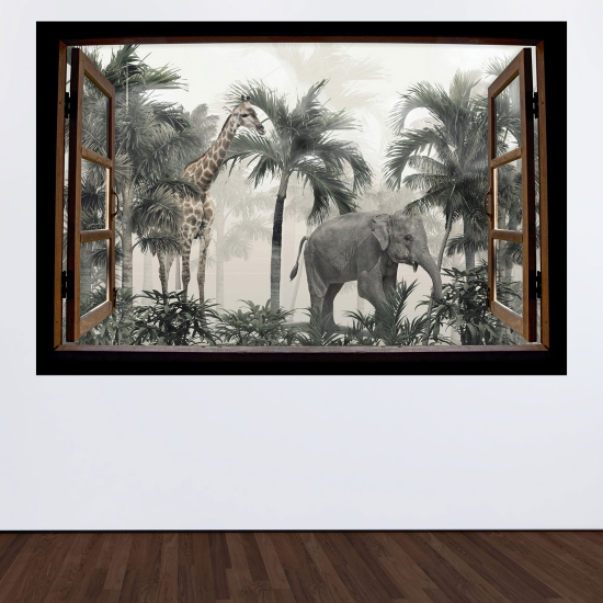 Vinilo Adhesivo Decorativo trampantojo 3D - Jungla
