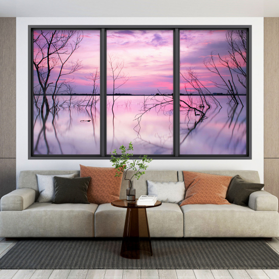 Vinilo Adhesivo Decorativo trampantojo 3D - Lago