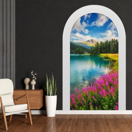 Vinilo Adhesivo Decorativo trampantojo 3D - Lago