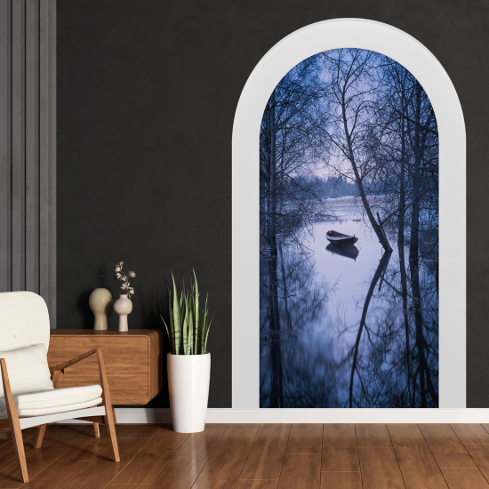 Vinilo Adhesivo Decorativo trampantojo 3D - Lago