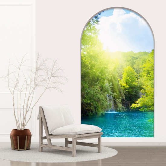 Vinilo Adhesivo Decorativo trampantojo 3D - Lago