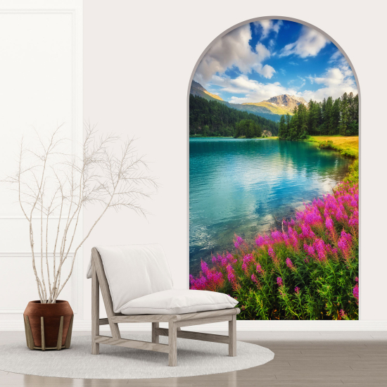 Vinilo Adhesivo Decorativo trampantojo 3D - Lago