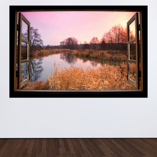 Vinilo Adhesivo Decorativo trampantojo 3D - Lago