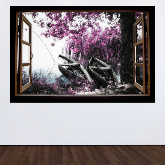 Vinilo Adhesivo Decorativo trampantojo 3D - Lago