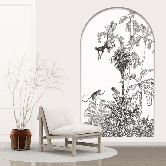 Vinilo Adhesivo Decorativo trampantojo 3D - Monos