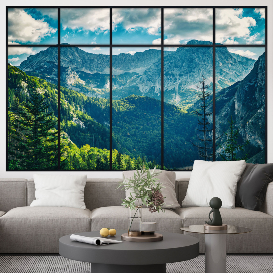 Vinilo Adhesivo Decorativo trampantojo 3D - Montañas