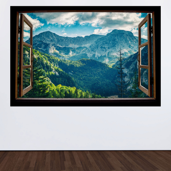 Vinilo Adhesivo Decorativo trampantojo 3D - Montañas