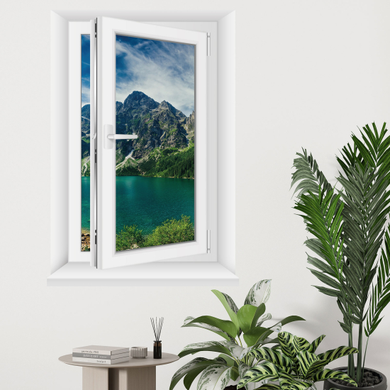 Vinilo Adhesivo Decorativo trampantojo 3D - Montañas