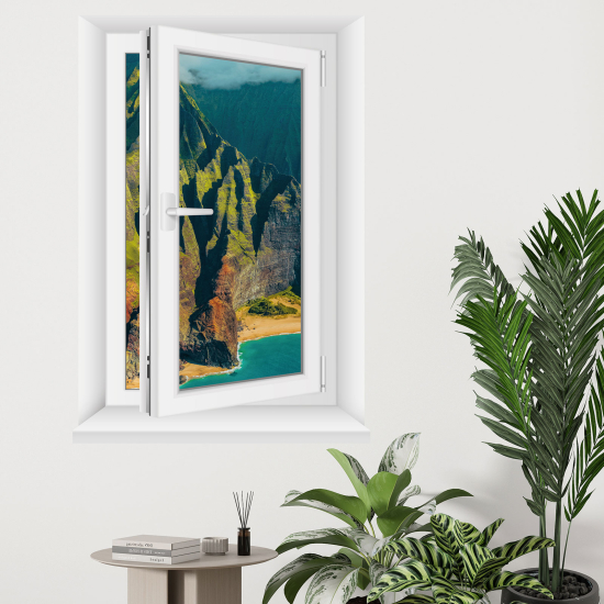 Vinilo Adhesivo Decorativo trampantojo 3D - Montañas