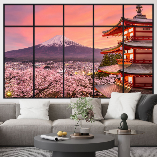 Vinilo Adhesivo Decorativo trampantojo 3D - Monte Fuji Japón