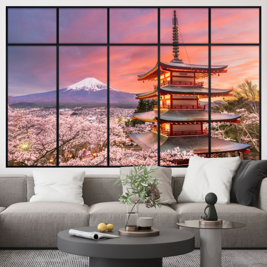 Vinilo Adhesivo Decorativo trampantojo 3D - Monte Fuji Japón