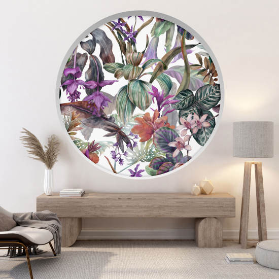 Vinilo Adhesivo Decorativo trampantojo 3D - Motivo tropical