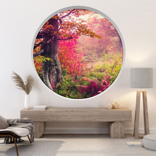 Vinilo Adhesivo Decorativo trampantojo 3D - Naturaleza bosque