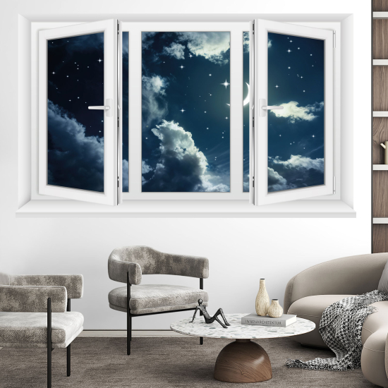 Vinilo Adhesivo Decorativo trampantojo 3D - Noche