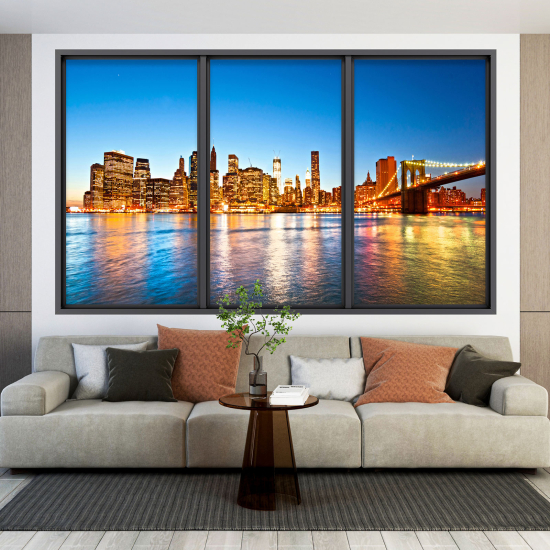 Vinilo Adhesivo Decorativo trampantojo 3D - Nueva York