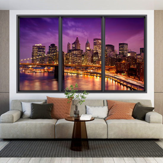 Vinilo Adhesivo Decorativo trampantojo 3D - Nueva York