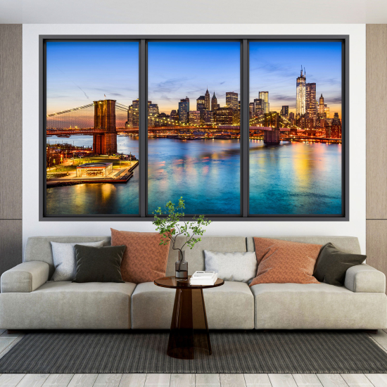 Vinilo Adhesivo Decorativo trampantojo 3D - Nueva York