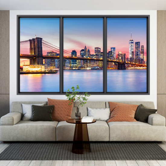 Vinilo Adhesivo Decorativo trampantojo 3D - Nueva York