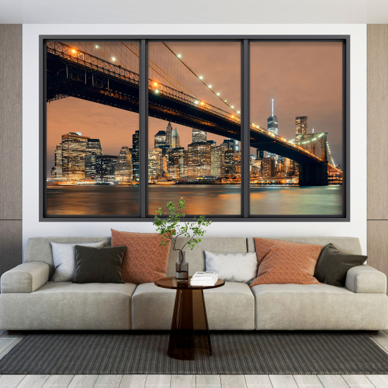 Vinilo Adhesivo Decorativo trampantojo 3D - Nueva York