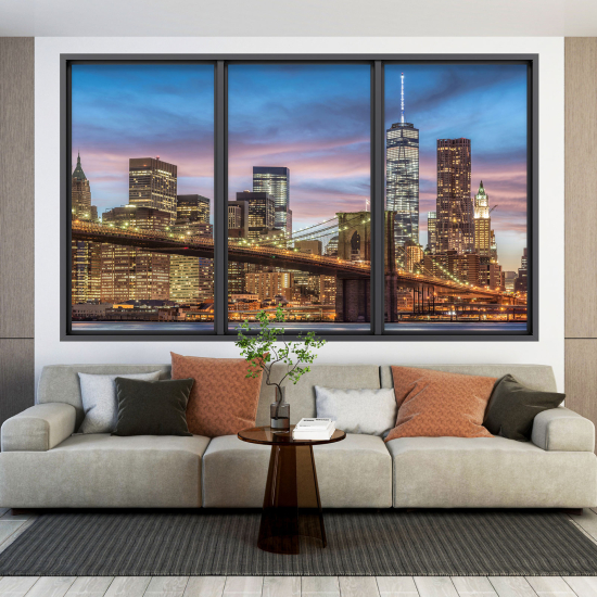 Vinilo Adhesivo Decorativo trampantojo 3D - Nueva York