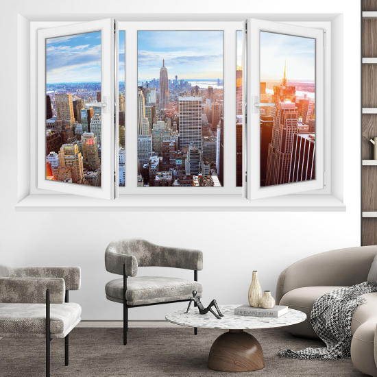 Vinilo Adhesivo Decorativo trampantojo 3D - Nueva York