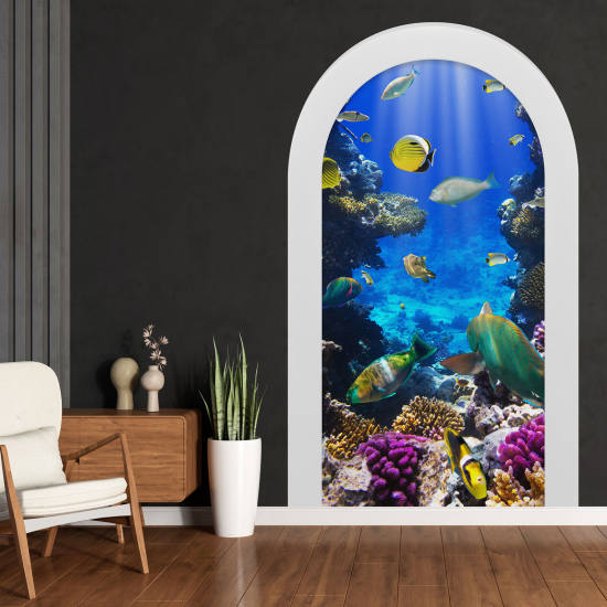 Vinilo Adhesivo Decorativo trampantojo 3D - Océano